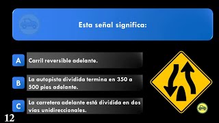 ACTUAL EXAMEN TEÓRICO 2024 para la LICENCIA DE CONDUCIR DMV EN ESPANOL 7 [upl. by Massingill]