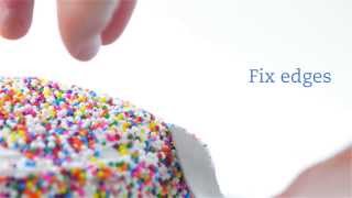 How to Decorate a Cake with sprinkles [upl. by Nlyak]