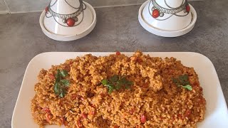 Recette Boulgour Pilaf [upl. by Rehpotsyrhc]