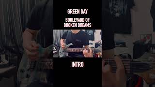 Boulevard of Broken Dreams quotIntroquot shorts guitarcover greenday boulevardofbrokendreams intro [upl. by Martsen]