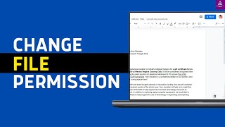How to Change File Permissions In Google Docs 2024 [upl. by Learsi]