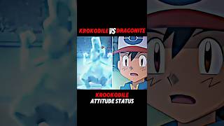 Krookodile vs Dragonite pokemon ash viralvideo shorts ytshorts [upl. by Soisinoid]