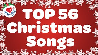 Top 56 Christmas Songs and Carols with Lyrics 🎅 [upl. by Given]