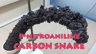 pnitroaniline superfast decomposition big carbon snake [upl. by Neetsirhc]