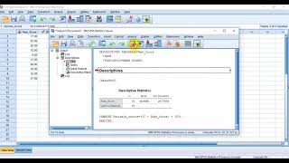 Finding Z Score tScore and Percentile Score in SPSS [upl. by Missi104]