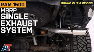 20092018 57L RAM 1500 MBRP Armor Lite Single Exhaust System Review amp Sound Clip [upl. by Yzzo557]