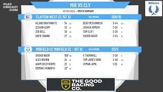 Mirfield CC Mirfield CC  1st XI v Clayton West CC 1st XI [upl. by Daniels]