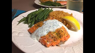 Baked Salmon with Dill Sauce Recipe 🐡 • Quick Easy amp Tasty ⏳😃  Episode 630 [upl. by Alf]