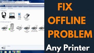 How to Change Printer Offline to Online  Fix Printer Offline Problem [upl. by Hafeetal]