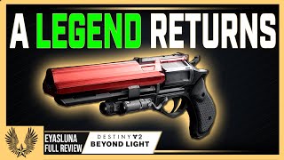 Destiny 2 Eyasluna is ELITE and the God Roll isnt what others say it is FULL REVIEW [upl. by Acsehcnarf]