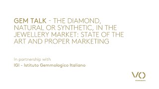 ITA VOS23  GEM TALK  THE DIAMOND IN THE JEWELLERY MARKET STATE OF THE ART AND PROPER MARKETING [upl. by Kettie]