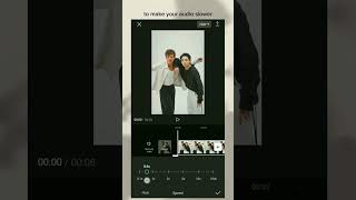 How to Slow and Speed Audio Edit in CapCut shorts capcut [upl. by Sorodoeht48]