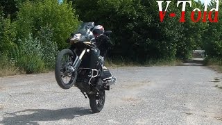 New BMW F800GS Adventure  riding amp exhaust sound [upl. by Eylrac102]