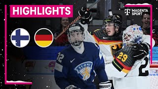 Finnland  Deutschland  IIHF U20 EishockeyWM  MAGENTA SPORT [upl. by Rtoip]