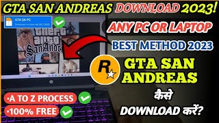 🎮 GTA SAN ANDREAS DOWNLOAD PC  HOW TO DOWNLOAD AND INSTALL GTA SAN ANDREAS IN PC amp LAPTOP  GTA SA [upl. by Liba]