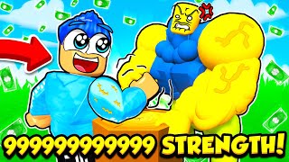 I Got BILLIONS OF Strength In ARM WRESTLING SIMULATOR [upl. by Releyks]