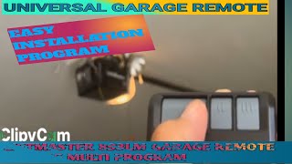 Liftmaster 893LM garage remote compatible to universal remote [upl. by Nahtanod]