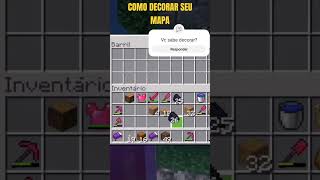 COMO DECORAR NO MINECRAFT [upl. by Inad335]