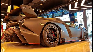 The King of Lamborghinis is Here LAMBORGHINI VENENO ROADSTER  Closer Look at F1RST MOTORS DUBAI [upl. by Kliman]