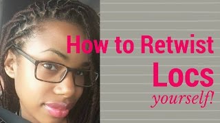 How to Rewist Locs Yourself [upl. by Thgiled120]