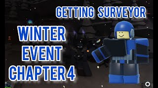 TOWER BLITZ WINTER EVENT CHAPTER 4 TRIUMPTHUNLOCKING SURVEYOR  ROBLOX [upl. by Ahsitel]