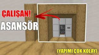 Minecraft ÇALIŞAN ASANSÖR Nasıl Yapılır  KOLAY 1165 [upl. by Olram]