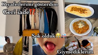 KIYAFETLERÄ°M SÃœS DÄ°YE DOLAPTA DURUYORğŸ¤¦ğŸ»â€â™€ï¸HASTANELÄ°K OLDUğŸ˜­GÄ°YMEDÄ°ÄÄ°M KIYAFETLER HEDÄ°YELÄ°Kâœ…  VLOG [upl. by Laitselec486]