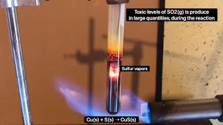 Synthesis of copper II sulfide [upl. by Aztiraj]