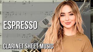 SUPER EASY Clarinet Sheet Music How to play Espresso by Sabrina Carpenter [upl. by Daryle832]