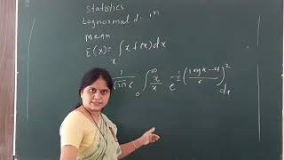 Log normal Distribution Ty  1 [upl. by Gambrell]