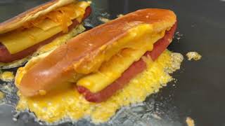 WE FOUND YOUR NEXT GRIDDLE COOK THE BEST GRILLED CHEESE DOGS YOULL EVER MAKE ON THE GRIDDLE [upl. by Recneps147]