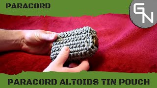 Paracord Pouch for Altoids Tin  How To [upl. by Rebmyt246]