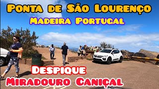 Despique  Volta à Ponta de São Lourenço Caniçal Estradas da Madeira Driving car Portugal [upl. by Karole]