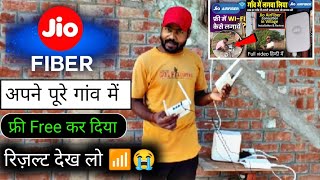 Jio Air Fiber installation  WiFi Free in Village  Bsnl Air Fiber [upl. by Nimocks267]