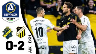 Höjdpunkter AIK  Bk Häcken 02 Allsvenskan [upl. by Yhtak]