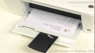 HP Deskjet Ink Advantage 2545  Printing Test Page Windows 7 [upl. by Atiras664]