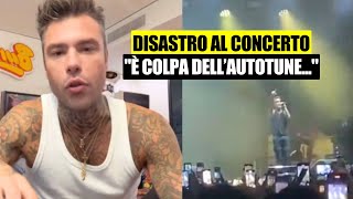 Fedez stona al concerto quotHo cantato di mera ma non sono Celine Dionquot [upl. by Lenehc527]