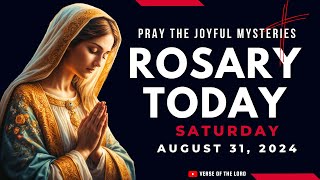 HOLY ROSARY SATURDAY ❤️ Rosary Today  August 31 ❤️ Joyful Mysteries [upl. by Doria]