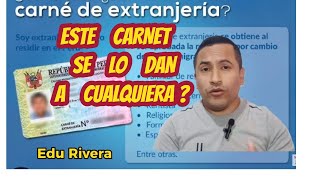 El peor carnet de extranjería  LO TIENES O PIENSAS TENERLO  debes saber esto [upl. by Nebeur]