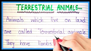 What are terrestrial animals  Definition of terrestrial animals [upl. by Artenahs650]