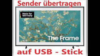 Samsung TV SenderProgramme auf USBStick übertragenexportieren und importieren [upl. by Oniratac221]