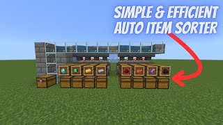 Ultimate Automatic Item Sorter for Minecraft Bedrock 121 [upl. by Crowley]