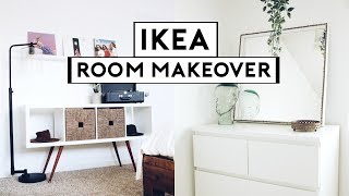 EXTREME BEDROOM MAKEOVER  TRANSFORMATION IKEA HACKS 2019  Nastazsa [upl. by Carnes84]