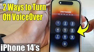 Two Ways to Turn Off VoiceOver on the iPhone 14s14 Pro Max [upl. by Berri]