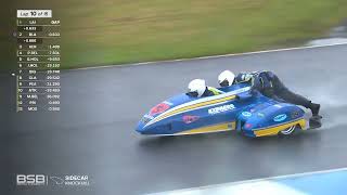 British Sidecar Championship 2024 Round 3 Knockhill  Race 2 [upl. by Genaro]