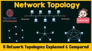 Network Topology  6 Network Topologies Explained amp Compared [upl. by Tacye]