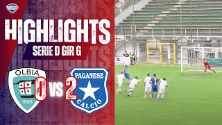 Calcio Serie D Gir G  Olbia CalcioPaganese 1926 02 Highlights [upl. by Ecissej]