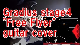 Gradius stage4 quotFree Flyerquot guitar cover [upl. by Arakahs625]