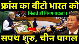 फ्रांस का वीटो भारत को मिला  India 3rd Powerful Country for VETO against China  UN vs India [upl. by Coussoule271]