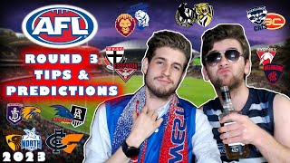 AFL Round 3 Tips amp Predictions  2023 Season [upl. by Eisnyl]